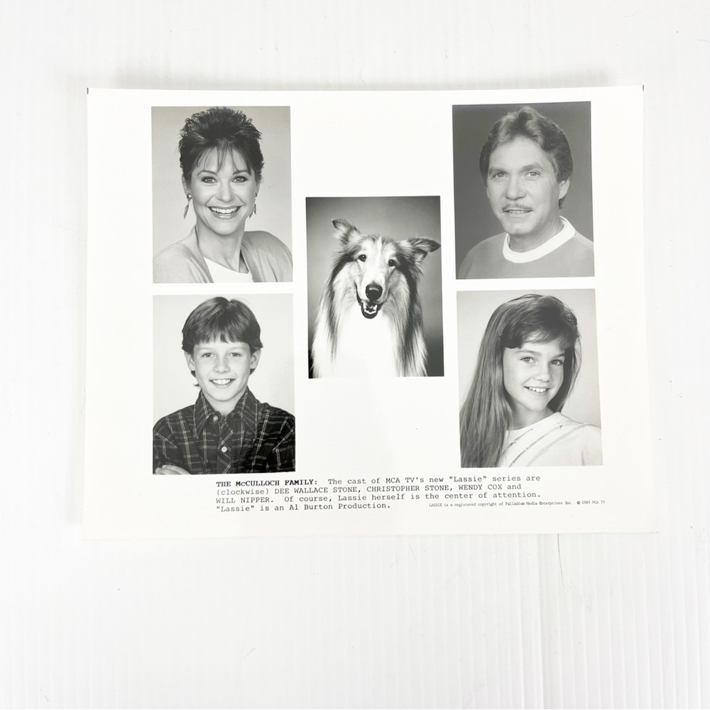 Vintage 1989 New Lassie MCA TV Cast Members Press Photo